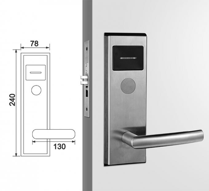 스테인리스 ProUSB 자물쇠 체계를 가진 전자 RFID 호텔 자물쇠