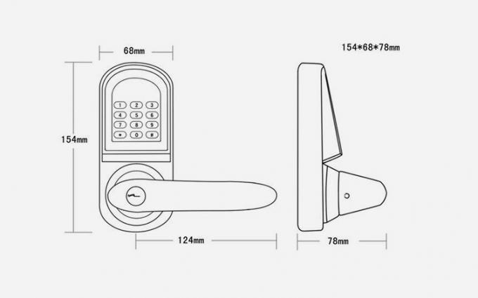 진보된 암호 Bluetooth 원격 제어 이동할 수 있는 App를 가진 전자 자물쇠