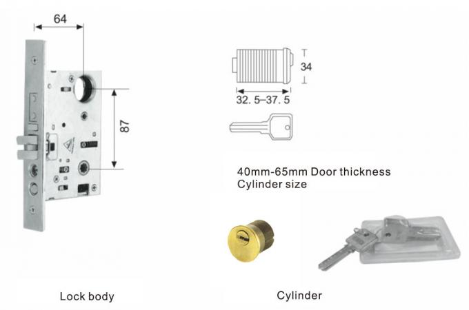 입구 입장 자물쇠를 위한 Inc 합금 Handleset 자물쇠 입장 문 Handlesets