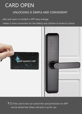 화려한 블루투스 와이파이 RFID 키 없는 스마트 잠금 아파트 집 입구 방 문