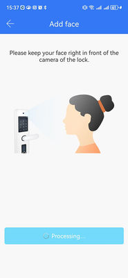 검은색 스마트 문 손잡이 손바닥 정맥 / 얼굴 인식 / 비디오 고양이 눈 IP65