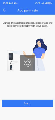 검은색 스마트 문 손잡이 손바닥 정맥 / 얼굴 인식 / 비디오 고양이 눈 IP65