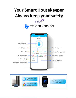 CE 화재 등급 EN1634-1 EN14846 단독 비밀번호가 있는 인증된 프링거프린트 문 잠금