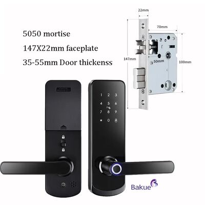 CE 화재 등급 EN1634-1 EN14846 단독 비밀번호가 있는 인증된 프링거프린트 문 잠금